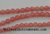 CRC101 15.5 inches 5mm round natural argentina rhodochrosite beads