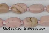 CRC1010 15.5 inches 8*10mm oval rhodochrosite gemstone beads