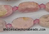 CRC1011 15.5 inches 8*16mm oval rhodochrosite gemstone beads