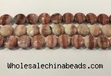 CRC1070 15.5 inches 20mm flat round rhodochrosite beads