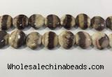 CRC1074 15.5 inches 25mm flat round rhodochrosite beads