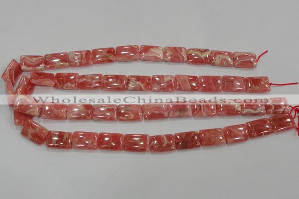 CRC108 15.5 inches 13*18mm rectangle natural argentina rhodochrosite beads