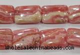 CRC109 15.5 inches 15*20mm rectangle natural argentina rhodochrosite beads