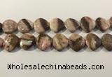 CRC1092 15.5 inches 25*25mm heart rhodochrosite beads wholesale