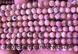 CRC1171 15.5 inches 6mm faceted round rhodochrosite gemstone beads