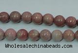 CRC202 16 inches 8mm round rhodochrosite gemstone beads wholesale