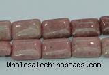 CRC206 16 inches 10*14mm rectangle rhodochrosite gemstone beads