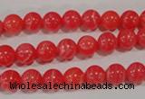 CRC502 15.5 inches 8mm round synthetic rhodochrosite beads