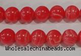 CRC503 15.5 inches 10mm round synthetic rhodochrosite beads