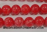 CRC504 15.5 inches 12mm round synthetic rhodochrosite beads