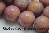 CRC56 15.5 inches 20mm round rhodochrosite gemstone beads wholesale