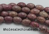 CRC65 15.5 inches 8*12mm rice rhodochrosite gemstone beads