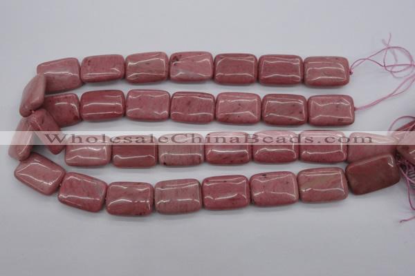 CRC702 15.5 inches 18*25mm rectangle rhodochrosite beads wholesale