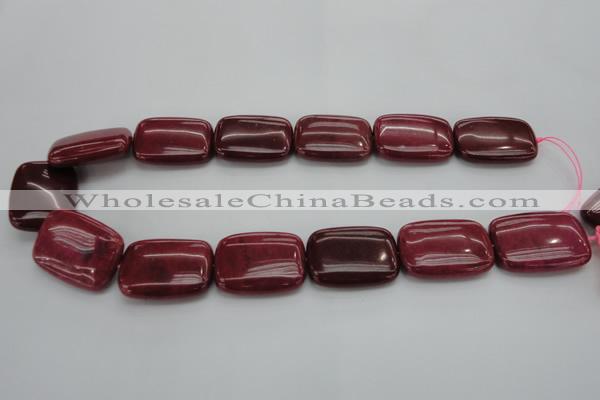 CRC825 15.5 inches 18*25mm rectangle Brazilian rhodochrosite beads