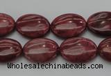 CRC834 15.5 inches 15*20mm oval Brazilian rhodochrosite beads