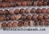 CRC911 15.5 inches 4mm round natural rhodochrosite beads