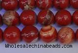 CRE303 15.5 inches 10mm round red jasper beads wholesale