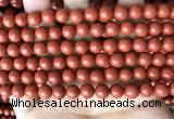 CRE352 15.5 inches 8mm round red jasper beads wholesale