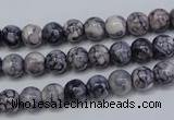 CRF280 15.5 inches 4mm round dyed rain flower stone beads