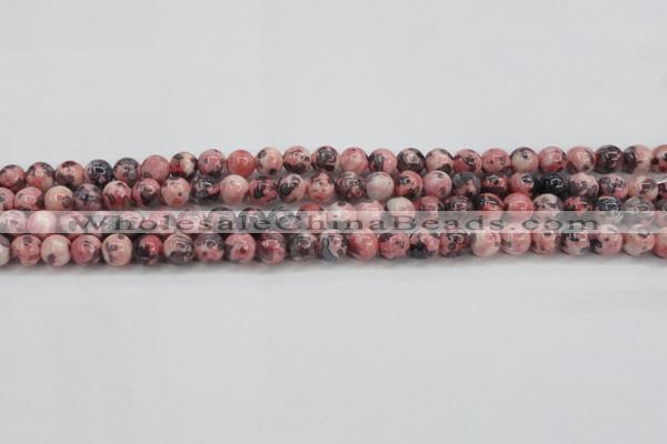 CRF301 15.5 inches 6mm round dyed rain flower stone beads wholesale