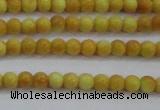 CRF436 15.5 inches 3mm round dyed rain flower stone beads wholesale