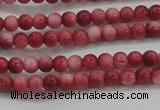 CRF438 15.5 inches 3mm round dyed rain flower stone beads wholesale