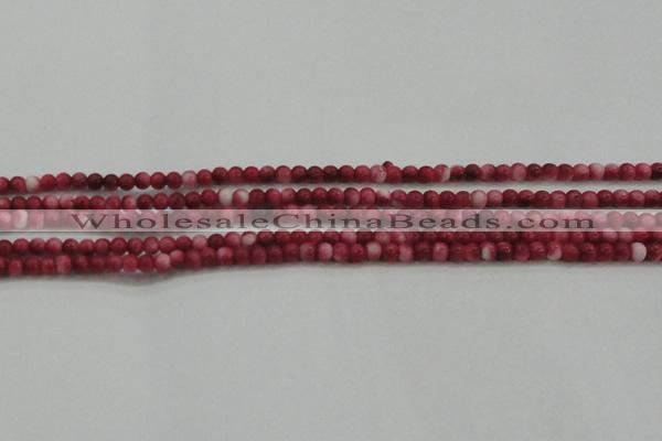 CRF439 15.5 inches 3mm round dyed rain flower stone beads wholesale