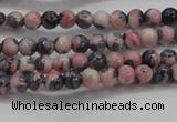 CRF445 15.5 inches 3mm round dyed rain flower stone beads wholesale