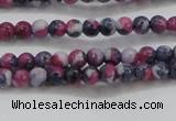 CRF447 15.5 inches 3mm round dyed rain flower stone beads wholesale