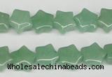 CRG10 15.5 inches 12*12mm star green aventurine gemstone beads