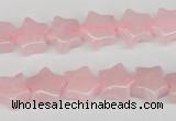 CRG11 15.5 inches 12*12mm star rose quartz gemstone beads wholesale