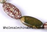 CRH03 different sizes natural rhyolite oval beads Wholesale