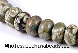 CRH10 different sizes roundel natural rhyolite beads Wholesale