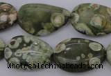 CRH148 15.5 inches 18*25mm freeform rhyolite gemstone beads