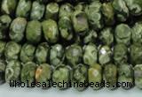 CRH53 15.5 inches 6*10mm faceted rondelle rhyolite beads wholesale