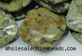 CRH77 15.5 inches 30*30mm faceted rhombic rhyolite beads wholesale