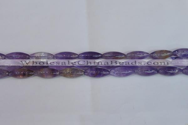 CRI100 15.5 inches 12*30mm rice natural ametrine gemstone beads