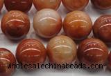 CRJ502 15.5 inches 8mm round red jade gemstone beads