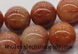 CRJ506 15.5 inches 16mm round red jade gemstone beads