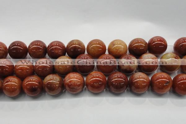 CRJ508 15.5 inches 20mm round red jade gemstone beads