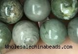 CRM203 15.5 inches 10mm round green mud jasper beads wholesale