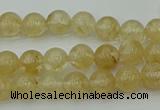 CRO1020 15.5 inches 4mm round yellow watermelon quartz beads