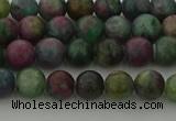 CRO1110 15.5 inches 4mm round ruby apatrite beads wholesale