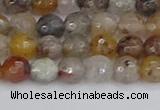 CRO1196 15.5 inches 6mm faceted round mixed lodalite quartz beads