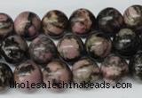 CRO225 15.5 inches 10mm round rhodonite gemstone beads wholesale