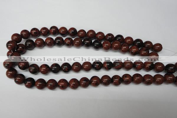 CRO280 15.5 inches 12mm round mahogany obsidian beads wholesale