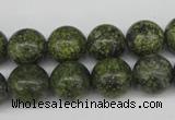 CRO286 15.5 inches 12mm round green lace gemstone beads wholesale