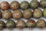 CRO307 15.5 inches 12mm round Chinese unakite beads wholesale