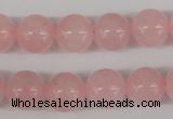 CRO341 15.5 inches 12mm round rose quartz beads wholesale