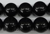 CRO420 15.5 inches 16mm round blackstone beads wholesale